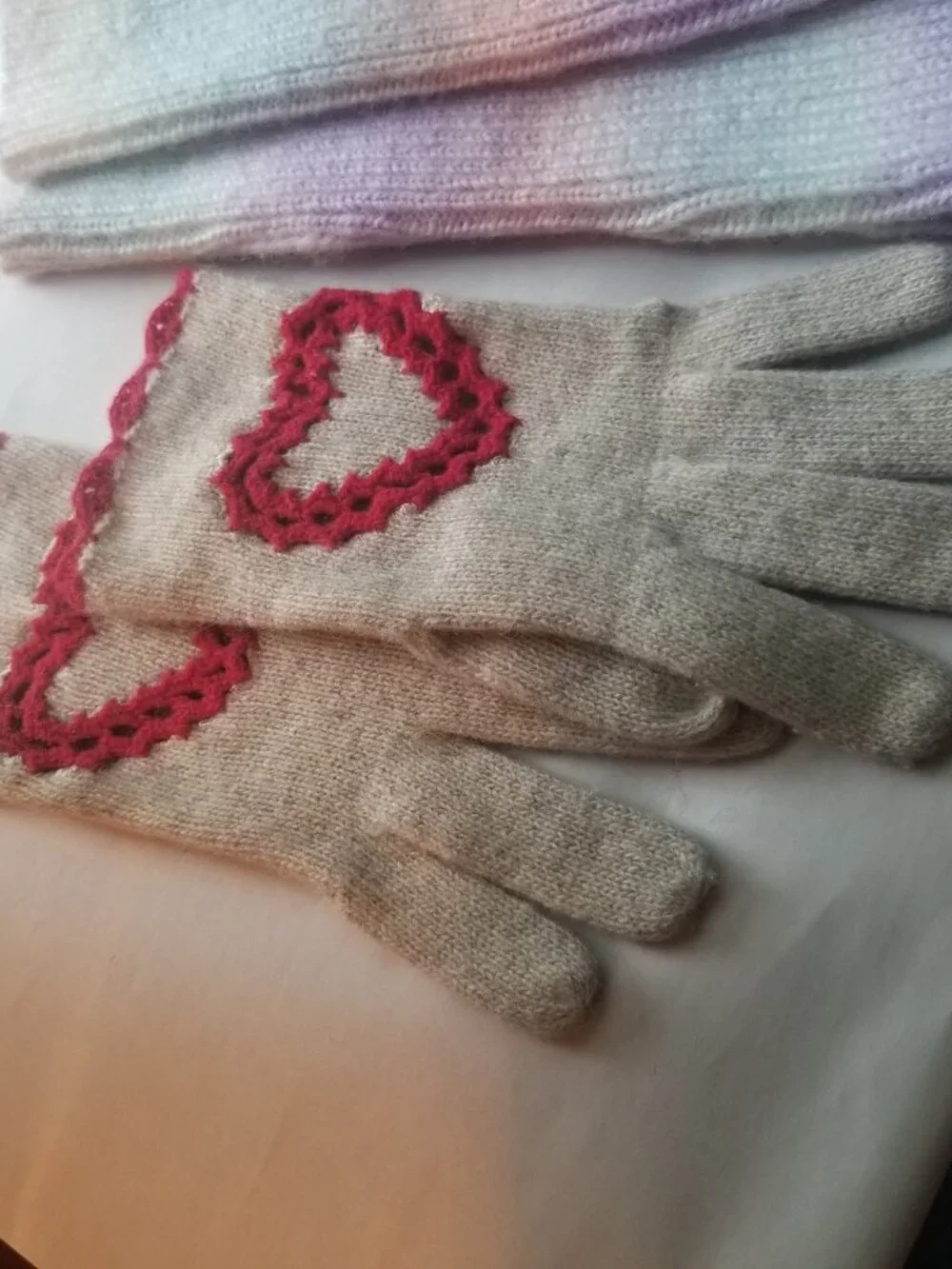 MOSCHINO gloves & Eugina Kim arm warmers